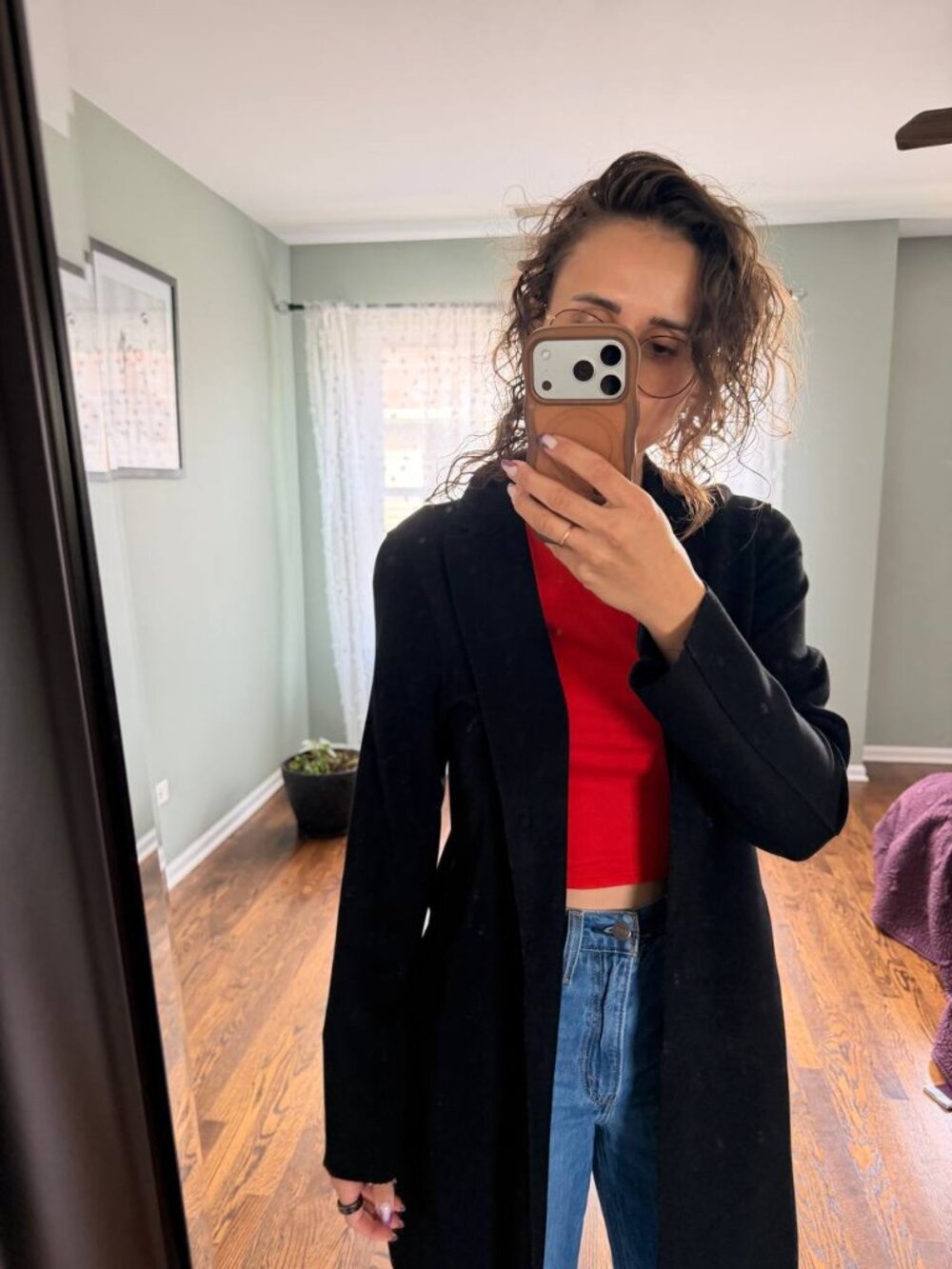CAROLINA BELLE Montreal Black Longline Blazer